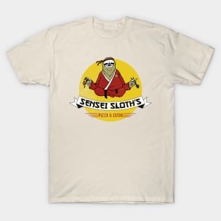 Sensei Sloth's Pizza & Sushi T-Shirt